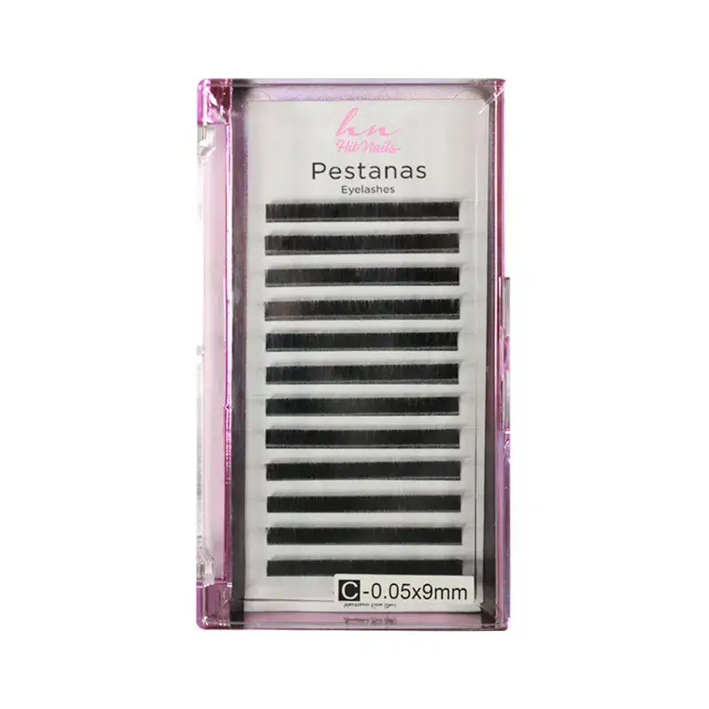 Pestañas 3D/Rusas C 0,05mm x 9mm en Caja 12 Filas