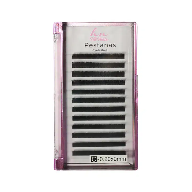 Pestañas One by One C 0,20 9mm en Caja 12 filas