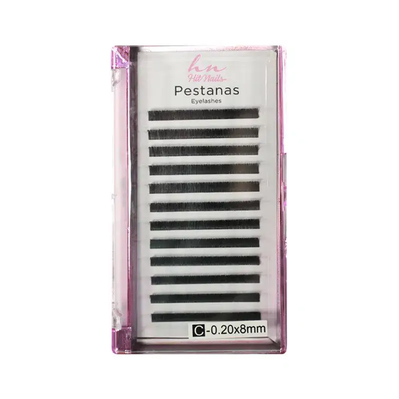 Pestañas One by One C 0,20 8mm en Caja 12 filas