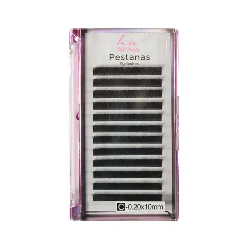 Pestañas One by One C 0,20 10mm en Caja 12 filas