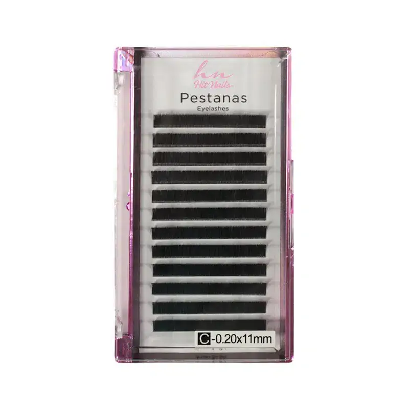 Pestañas One by One C 0,20 11mm en Caja 12 filas