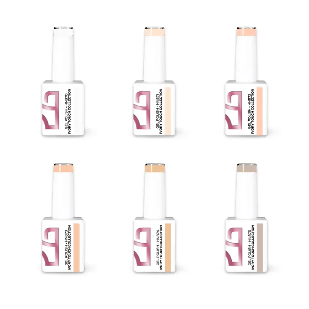Colección Esmalte en Gel Ivory Touch – 6 Colores