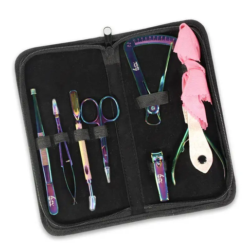 [U.AF.027] Estuche Kit Herramientas Nail Designer Pro 7 Piezas