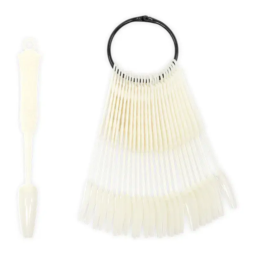 [U.MOS.002] Muestrario 24 Tips en Anilla Bailarina Natural