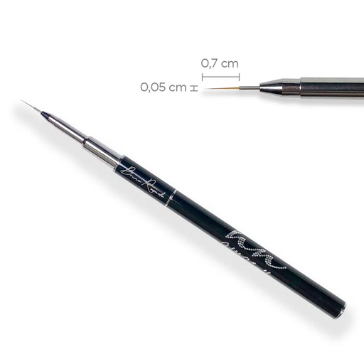 [U.P.013] Pincel Nail Art Extra Fino by Bruno con Tapa