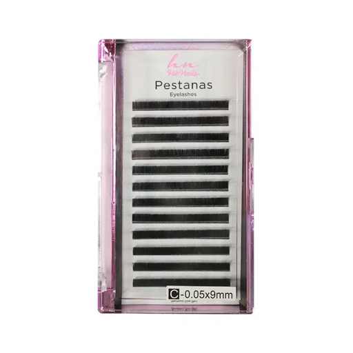 [P.3D.002] Pestañas 3D/Rusas C 0,05mm x 9mm en Caja 12 Filas