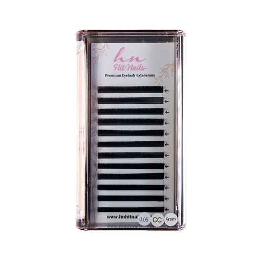 [P.3D.018] Pestañas 3D/Rusas CC 0,05mm x 9mm en Caja de 12 hileras