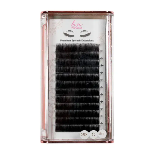 [P.3D.006] Pestañas 3D/Rusas C 0,05mm x 14mm en Caja 12 Filas