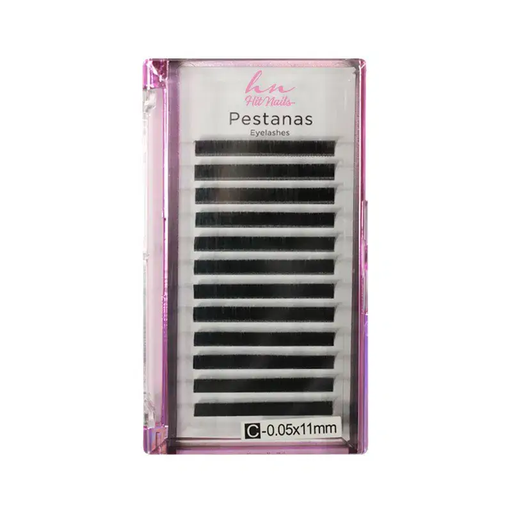 [P.3D.004] Pestañas 3D/Rusas C 0,05mm x 11mm en Caja 12 Filas