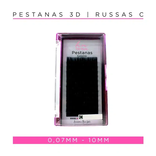 [P.3D.012] Pestañas 3D/Rusas C 0,07mm 10mm