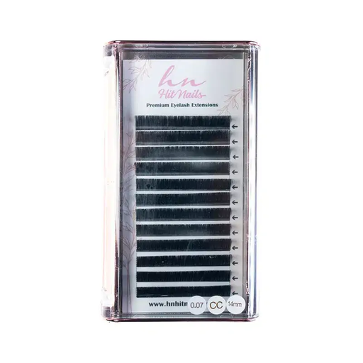 [P.3D.027] Pestañas 3D/Rusas CC 0,07mm x 14mm en Caja 12 Filas