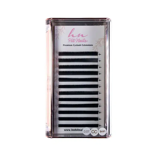 [P.3D.023] Pestañas 3D/Rusas CC 0,07mm x 9mm en Caja 12 Filas