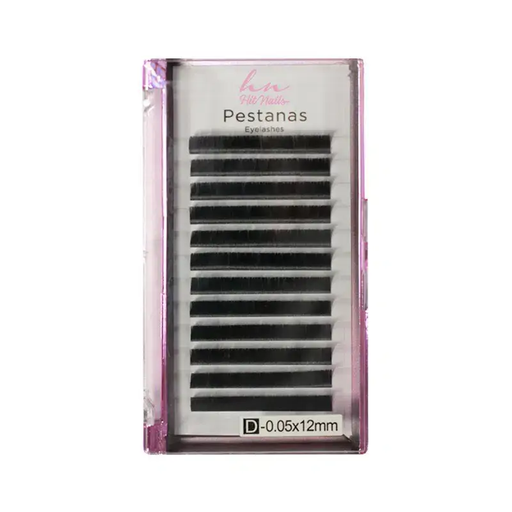 [P.3D.031] Pestañas 3D/Rusas D 0,05mm x 12mm en Caja 12 filas