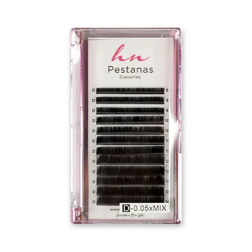 [P.3D.034] Pestañas 3D/Rusas D 0,05mm Mix en Caja 12 Filas