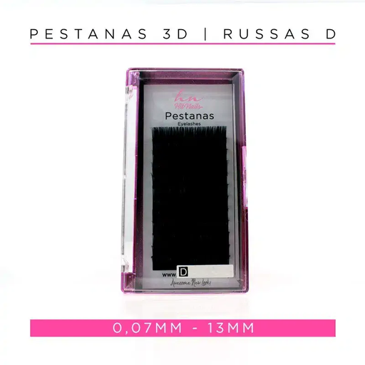 [P.3D.040] Pestañas 3D/Rusas D 0,07mm 13mm