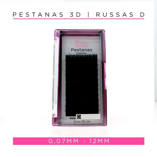 [P.3D.039] Pestañas 3D/Rusas D 0,07mm 12mm
