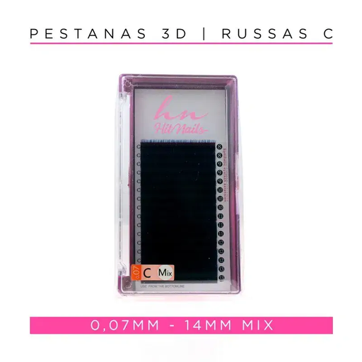 [P.3DCO.003] Pestañas 3D/Rusas C 0,07mm Mix Negro Azul