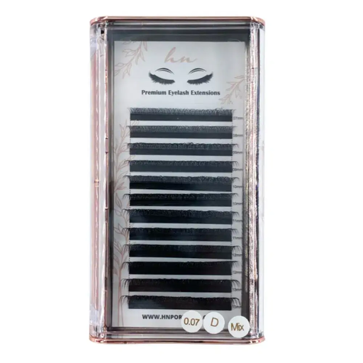 [P.VE.011] Pestañas 3D/Rusas D 0,07mm Mix (7 a 13mm) - Type W