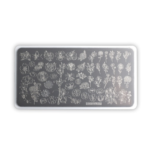 [NA.STP.006] Placa de Stamping Floral 03