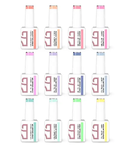 [C.GP.C.016] Colección Esmalte en Gel Candy – 12 Colores