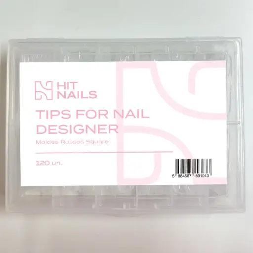 [U.TM.035] Tips Moldes Rusos Square - 120uds