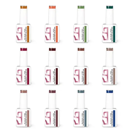[C.GP.C.020] Colección Esmalte en Gel The Comfort – 12 Colores