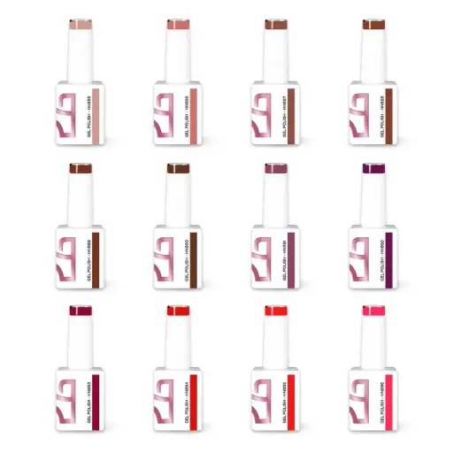 [C.GP.C.022] Colección Esmalte en Gel Chocolat Affair – 12 Colores