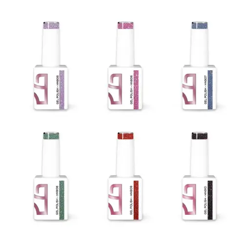 [C.GP.C.023] Colección Esmalte en Gel Glow Hit – 6 Colores