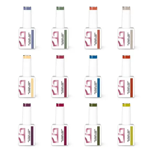 [C.GP.C.024] Coleção Verniz Gel Winter Charm - 12 Cores