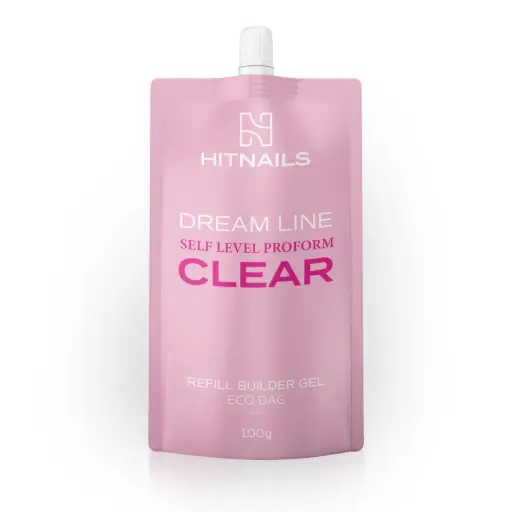 [U.GC.077] Gel de Construção - Dream Line Self Level ProForm - Clear 100g Refill 