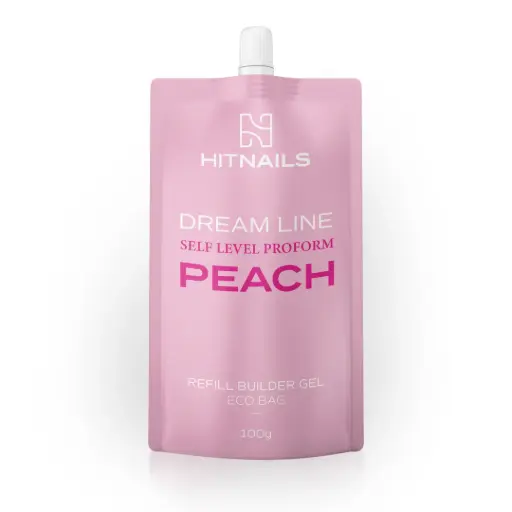 [U.GC.084] Gel de Construção - Dream Line Self Level ProForm - Peach 100g Refill